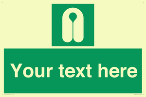 Custom sign safe condition Lifejacket